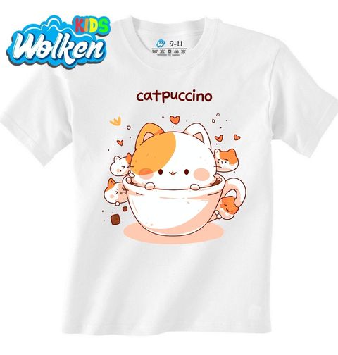 Obrázek produktu Dětské tričko Kočičí Cappuccino Catpuccino