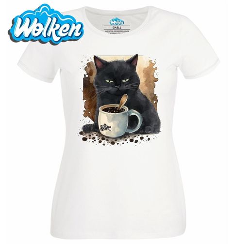 Obrázek produktu Dámské tričko Mrzutý Kocour po Ránu