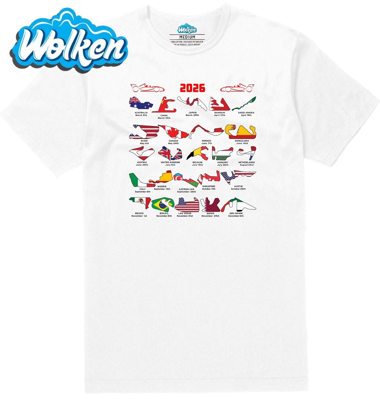 Pánské tričko  Kalendář Závodů Formule 1 2026.jpg