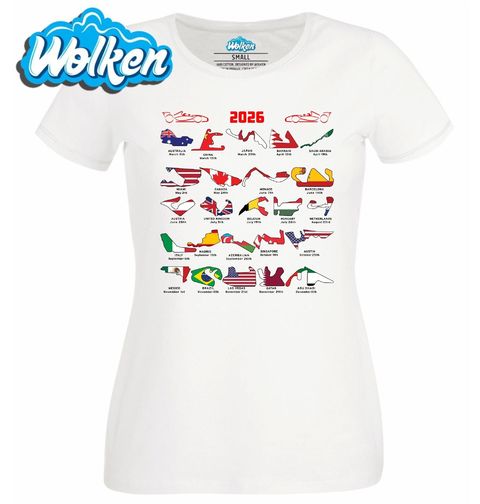 Obrázek produktu Dámské tričko Kalendář Závodů Formule 1 2026