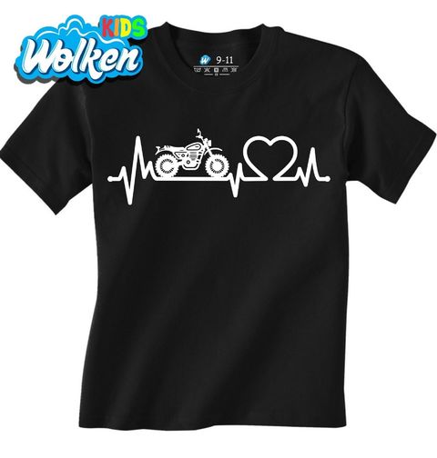 Obrázek produktu Dětské tričko Kardiogram Lásky a Motorka Scrambler