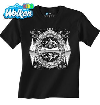 Dětské tričko Severské Hory v Keltském Uzlu.jpg