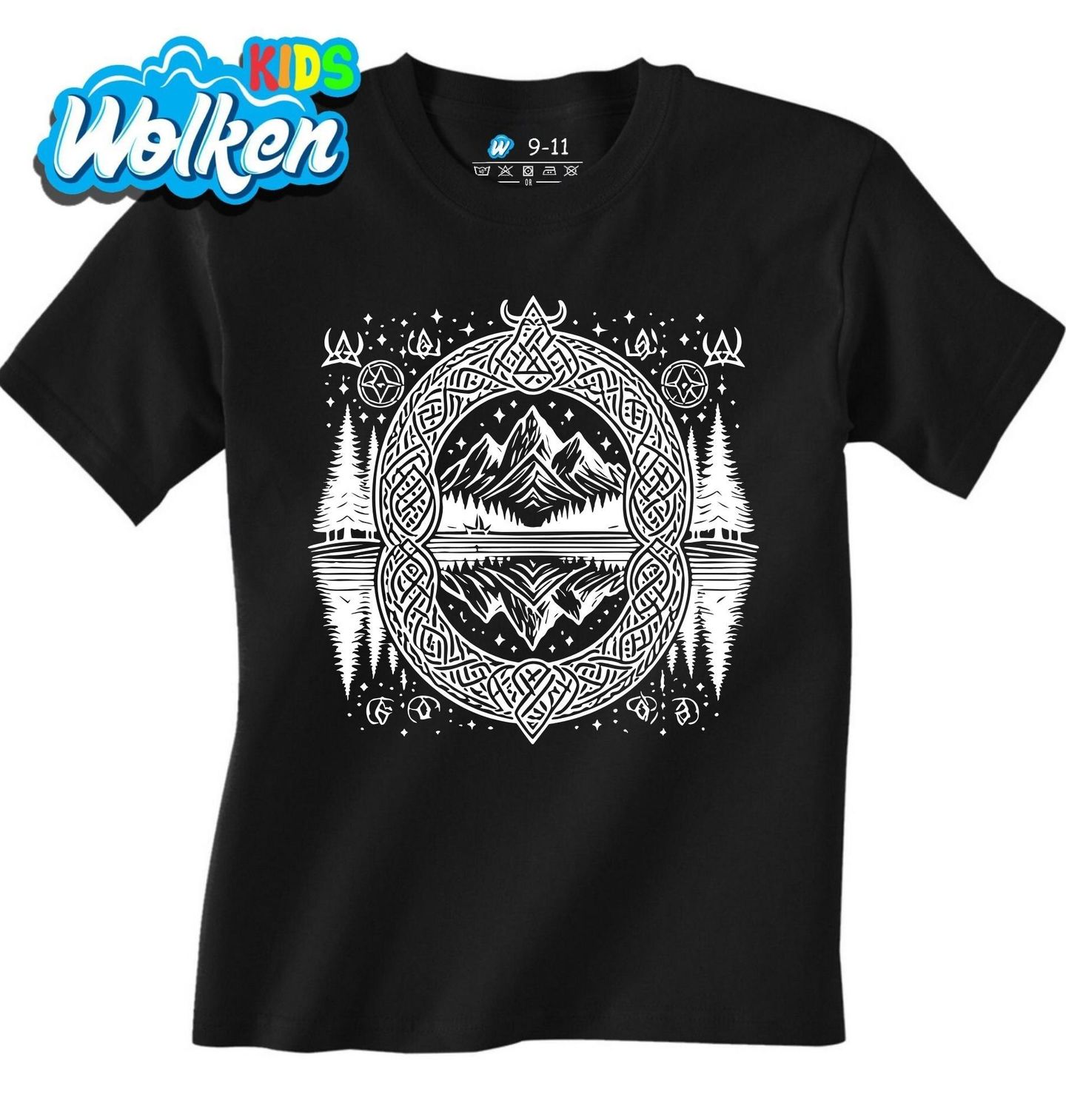 Dětské tričko Severské Hory v Keltském Uzlu.jpg