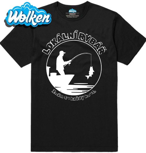 Obrázek produktu Pánské tričko Lokální Rybář Znám tu každý kout