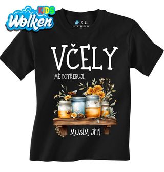 Dětské tričko Včely mě potřebují, musím jít!.jpg