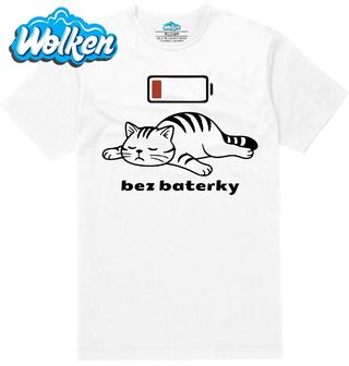 Pánské tričko  Spící Kočka Bez baterky.jpg
