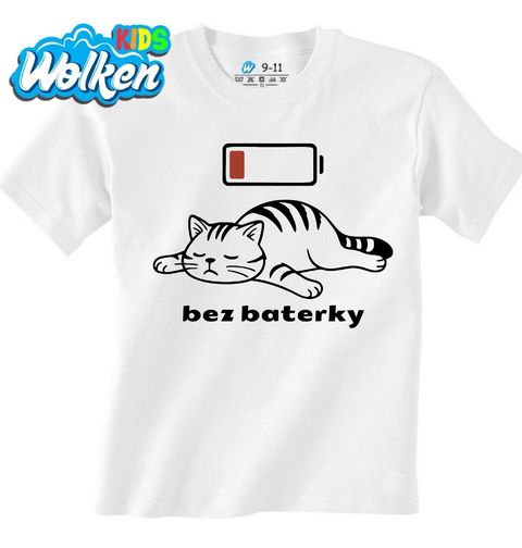 Obrázek produktu Dětské tričko Spící Kočka Bez baterky