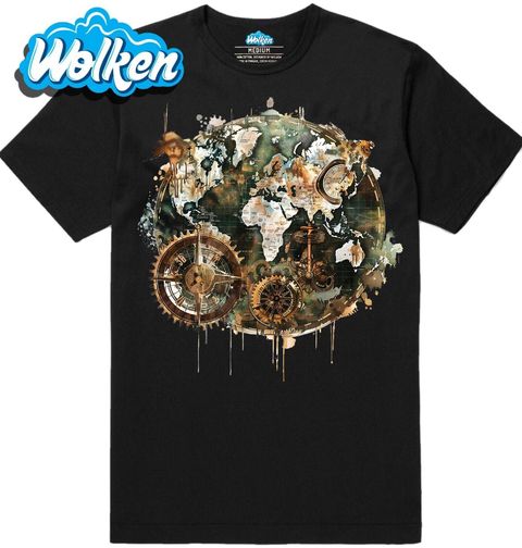 Obrázek produktu Pánské tričko Mapa světa a Kompas Pirátů