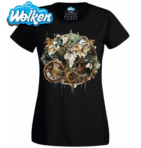 Obrázek produktu Dámské tričko Mapa světa a Kompas Pirátů