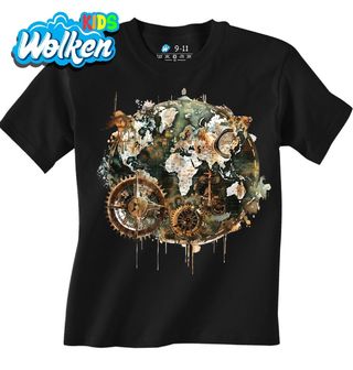 Dětské tričko Mapa světa a Kompas Pirátů.jpg