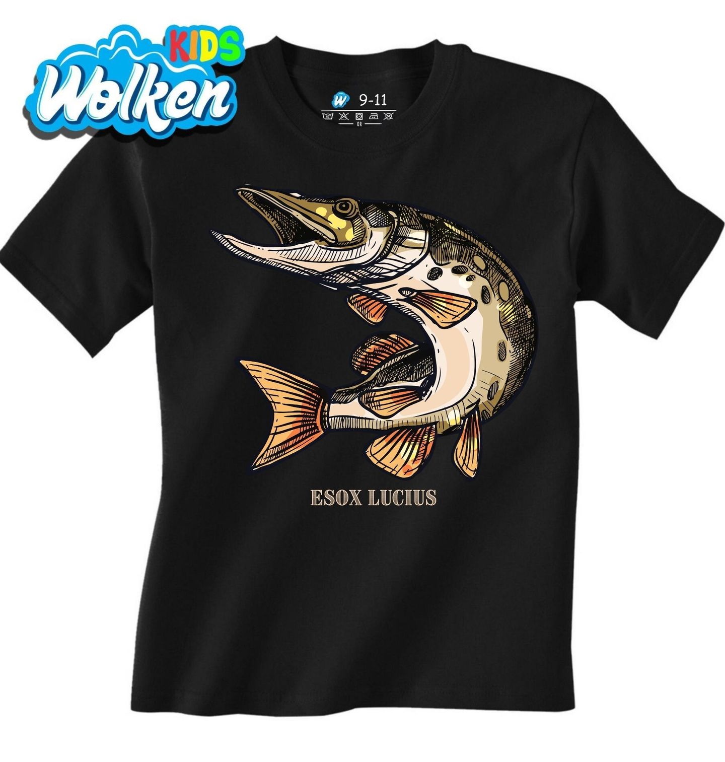 Dětské tričko Štika obecná Esox lucius.jpg