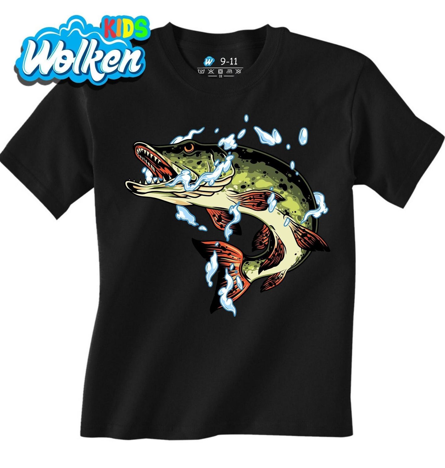 Dětské tričko Dravá Štika obecná.jpg