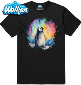 Pánské tričko Malý Tučňák pod Polární Září.jpg