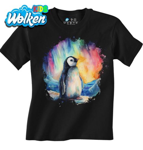 Obrázek produktu Dětské tričko Malý Tučňák pod Polární Září