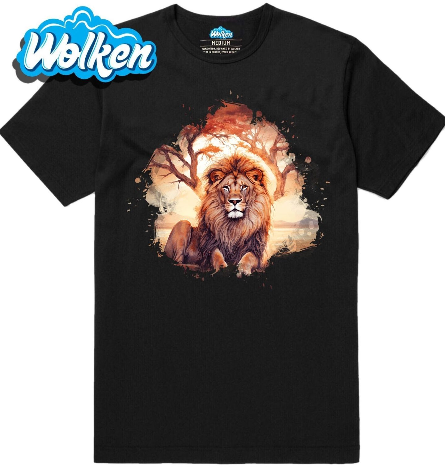 Pánské tričko Lev Král africké savany.jpg