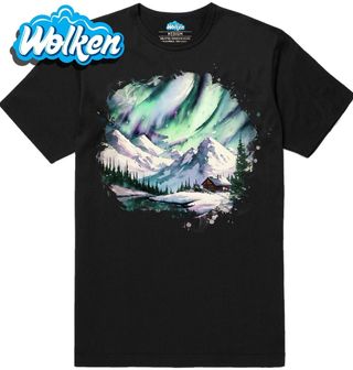 Pánské tričko Severské Hory pod Polární Září.jpg