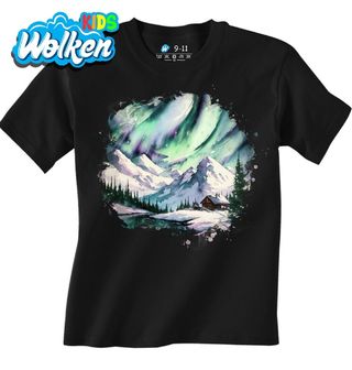 Dětské tričko Severské Hory pod Polární Září.jpg