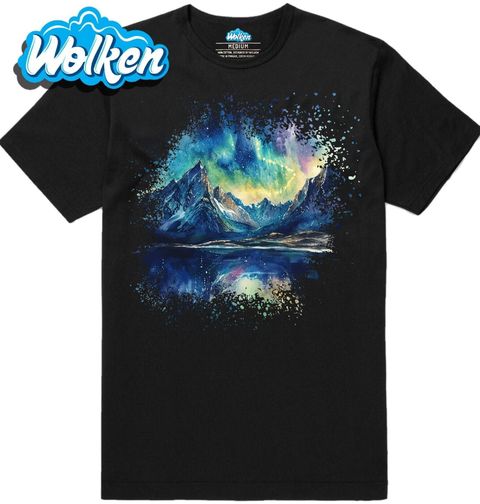 Obrázek produktu Pánské tričko Horské Jezero pod Polární Září