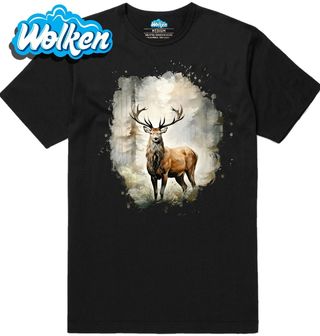 Pánské tričko Majestátní Jelen evropský.jpg