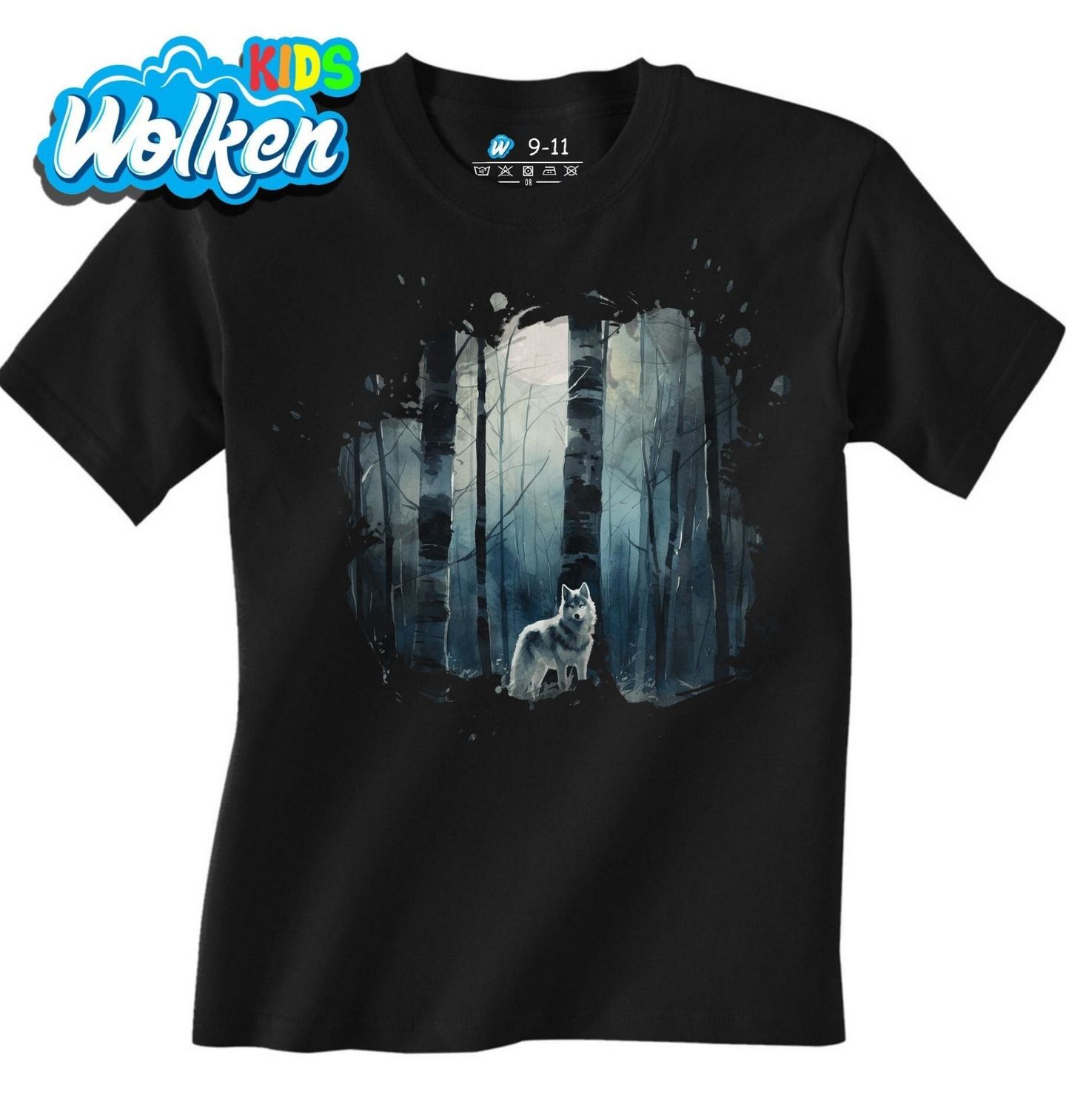 Dětské tričko Osamělý Vlk v Lese.jpg