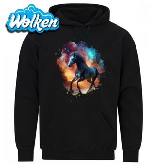 Mikina Kosmický Kůň mezi Galaxiemi.jpg