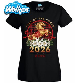 Dámské tričko Zlatý Kůň Čínský Nový Rok 2026.jpg