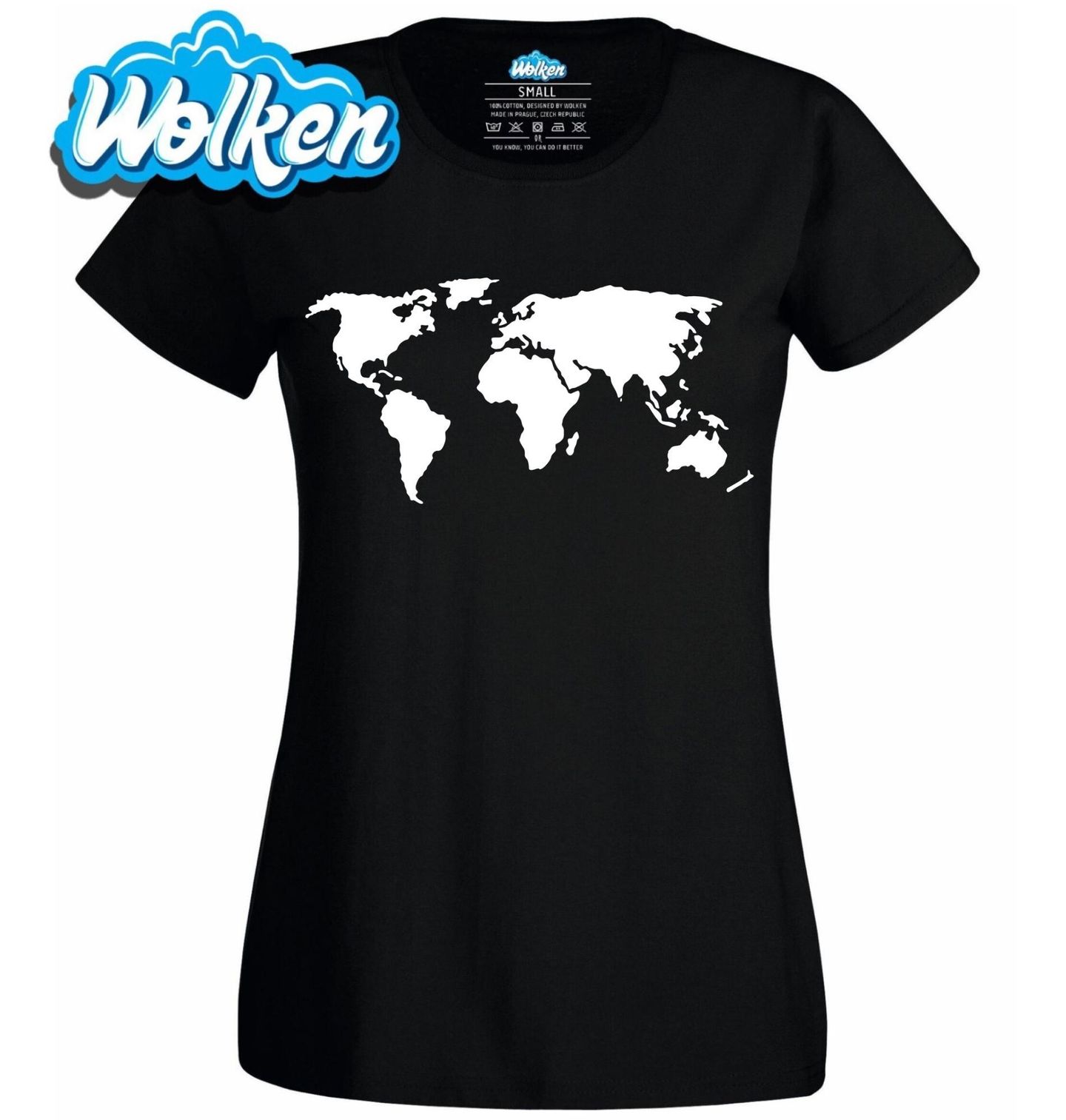 Dámské tričko Mapa Světa Kontinentů.jpg