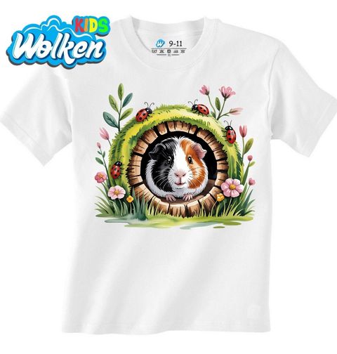 Obrázek produktu Dětské tričko Morče v Pařezu Stromu s Beruškami