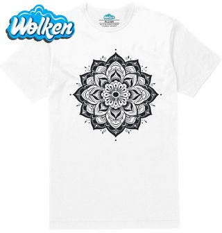 Pánské tričko  Černobílá Mandala Klidu.jpg