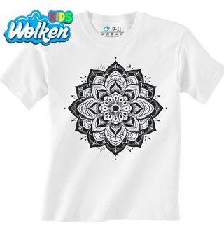 Dětské tričko Černobílá Mandala Klidu.jpg