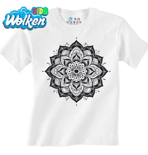 Obrázek produktu Dětské tričko Černobílá Mandala Klidu