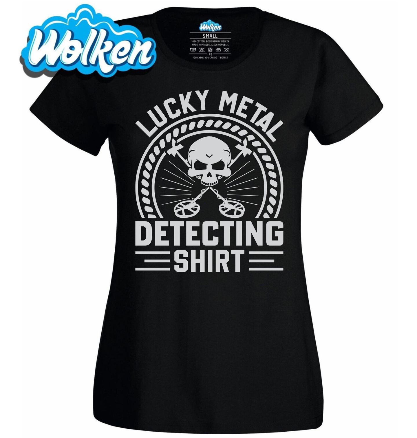 Dámské tričko Detektorářské tričko pro Štěstí Lucky Metal Detecting Shirt.jpg