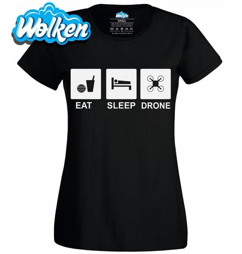 Obrázek produktu Dámské tričko Jez Spi Létej s Dronem Eat Sleep Drone