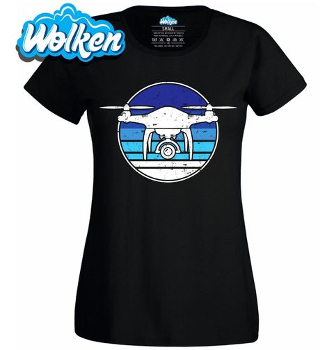 Obrázek produktu Dámské tričko Vintage Dron v Oblacích