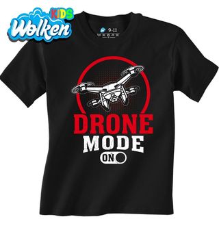 Dětské tričko Režim Dronu Zapnutý Drone Mode ON.jpg