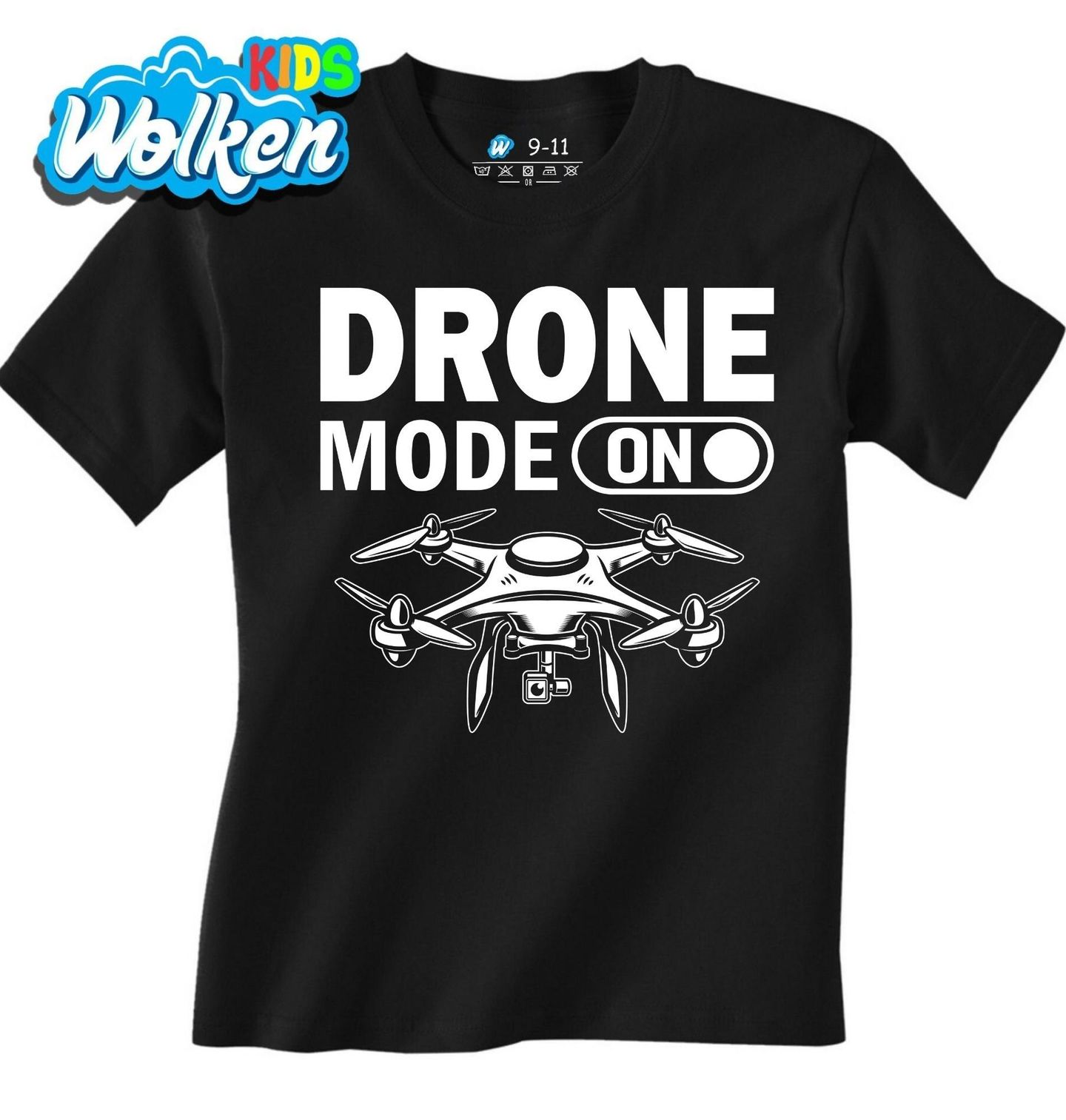 Dětské tričko Dron Připraven Drone Mode ON.jpg