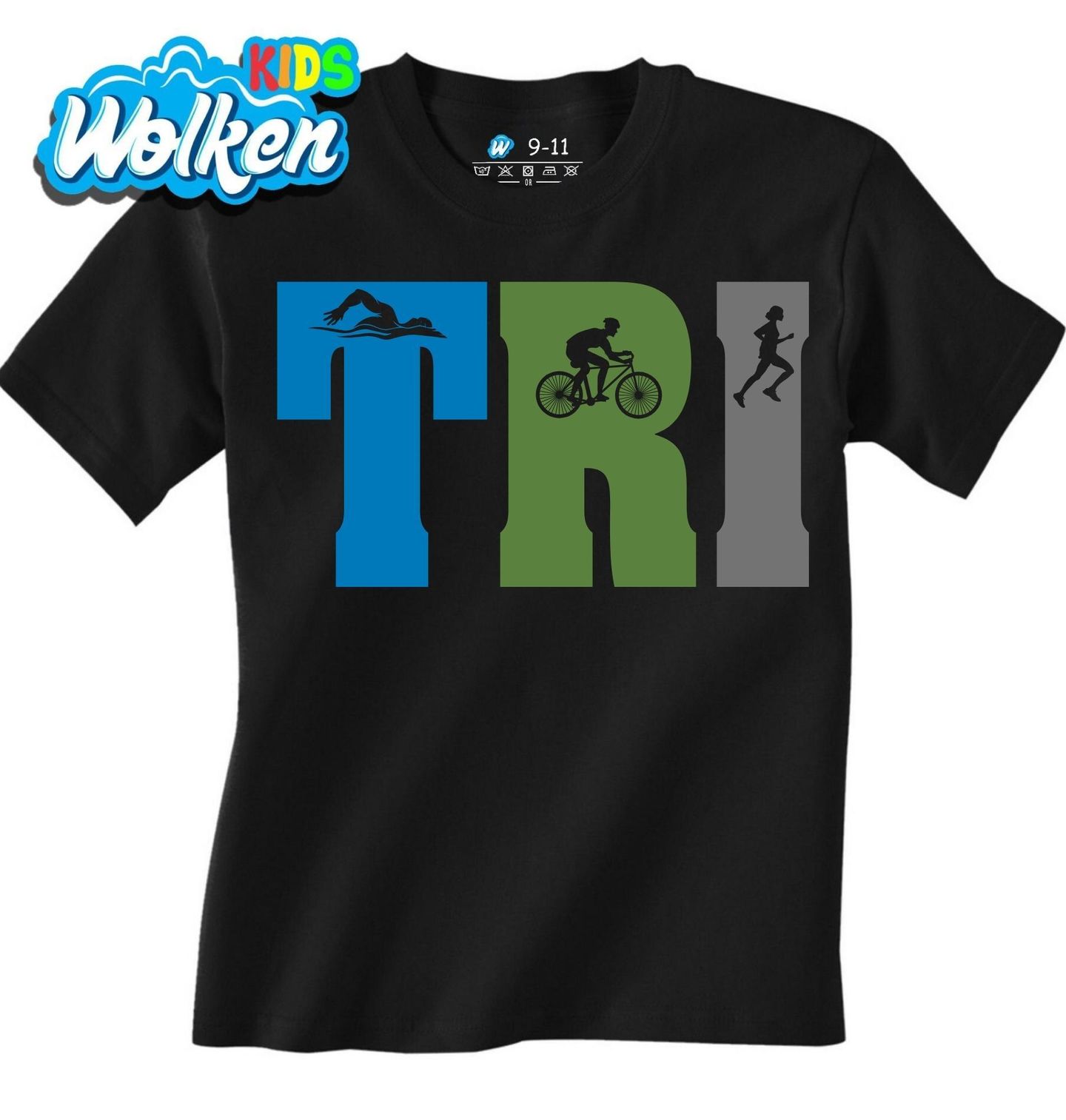 Dětské tričko Tři Disciplíny Triatlonu TRI.jpg