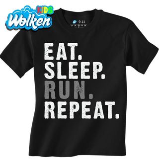 Dětské tričko Jez Spi Běhej Opakuj Eat Sleep Run Repeat.jpg