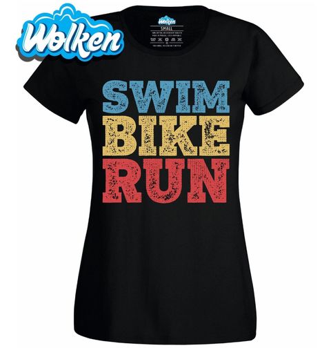 Obrázek produktu Dámské tričko Triatlon Plavání Kolo Běh Swim Bike Run