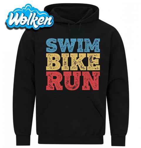 Obrázek produktu Pánská mikina Triatlon Plavání Kolo Běh Swim Bike Run