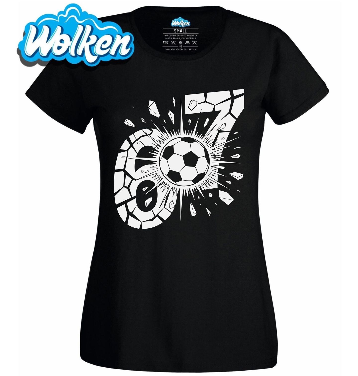 Dámské tričko Fotbalové Skóre 6–7 Six Seven 67.jpg