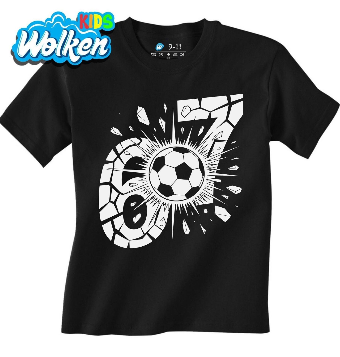 Dětské tričko Fotbalové Skóre 6–7 Six Seven 67.jpg