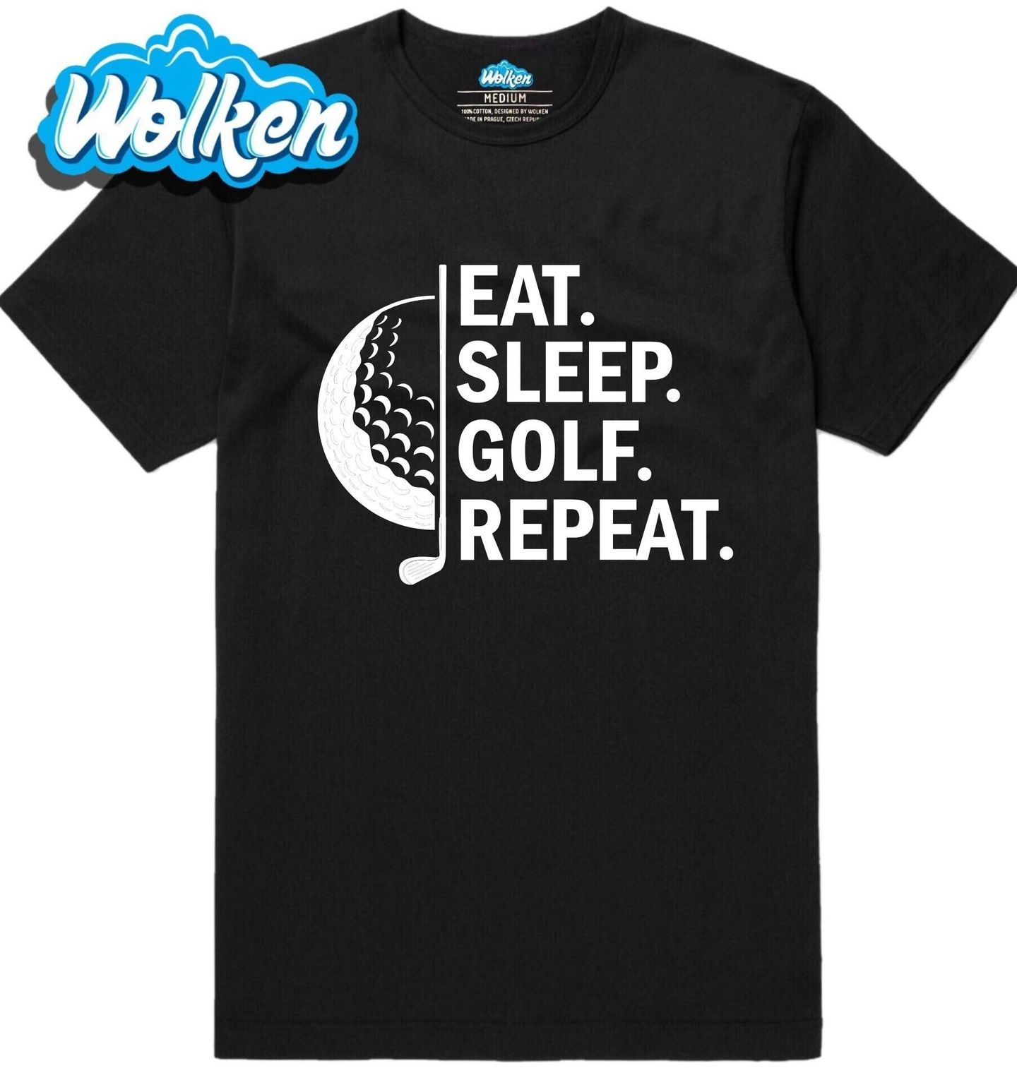 Pánské tričko Jez Spi Hraj Golf Opakuj.jpg