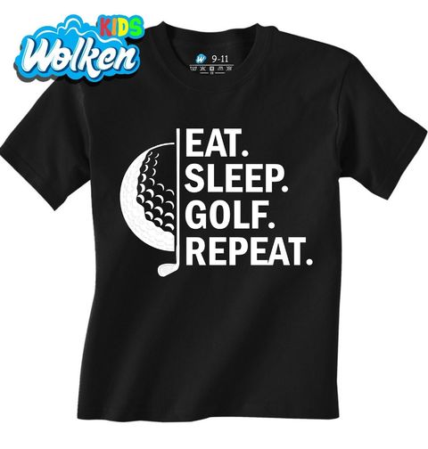 Obrázek produktu Dětské tričko Jez Spi Hraj Golf Opakuj