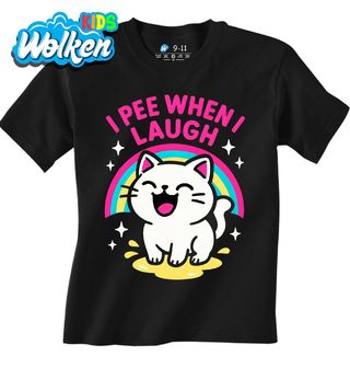 Dětské tričko Smějící se Kočka I pee when I laugh.jpg