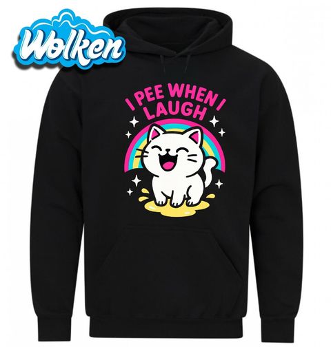 Obrázek produktu Pánská mikina Smějící se Kočka I pee when I laugh