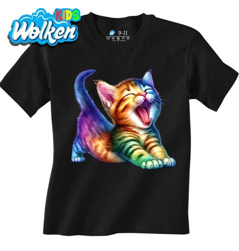 Obrázek produktu Dětské tričko Zívající Koťátko