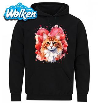 Mikina Oranžová Kočka mezi Srdci.jpg