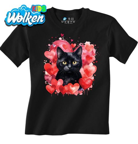 Obrázek produktu Dětské tričko Bombajská Kočka mezi Srdci