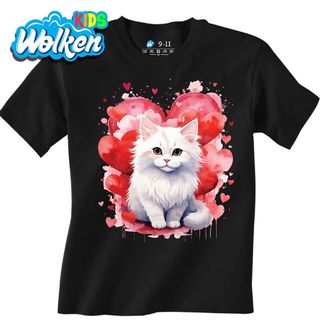 Dětské tričko Angorská Kočka mezi Srdci.jpg